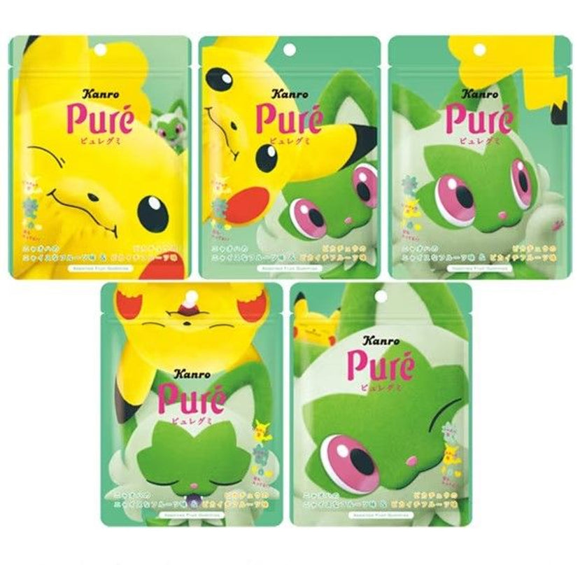 Pokemon - Pikachu and Sprigatito Fruit Gummies (KANRO)