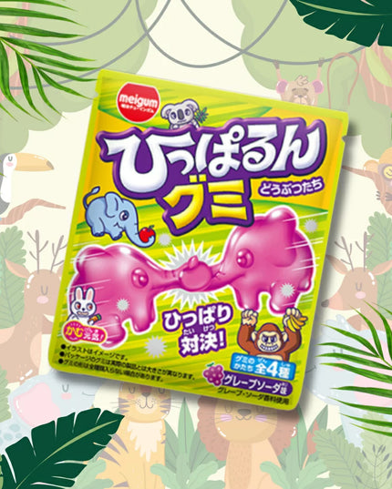 Gum Pull-a-run Gummy Animals 23g (MEIJI)