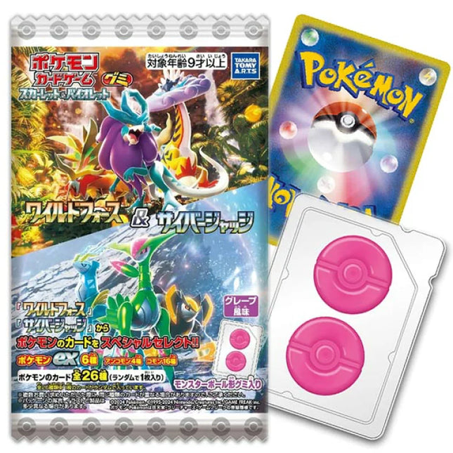 Pokemon - Scarlet & Violet: Temporal Forces Gummy and Japanese Trading Card (TAKARA TOMY ARTS)
