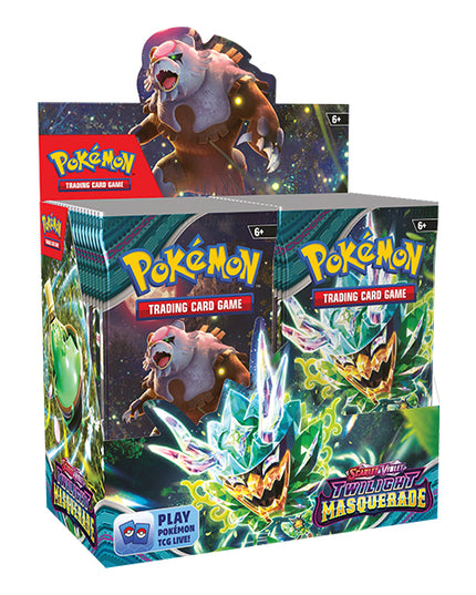 RELEASE 24th MAY 24: Pokemon TCG: Scarlet & Violet 6 - Twilight Masquerade Booster Box - PREORDER