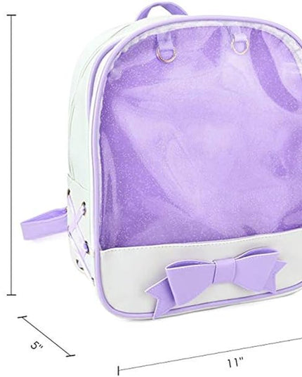 Ita Bag - Sailor Moon Inspired PURPLE ITA Backpack Bag with Bow (Medium Duty)