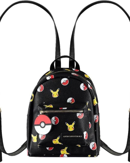 Pokémon - Pikachu Mini PU Backpack (Pikachu & POKEBALL Pattern) (DIFUZED)