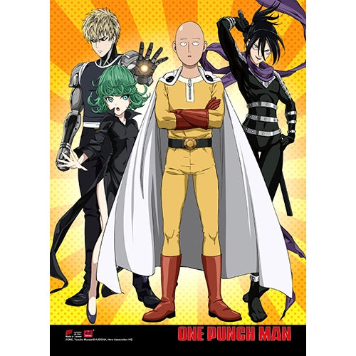 One Punch Man Group Wall Scroll (GE86683) - TokyoToys.com