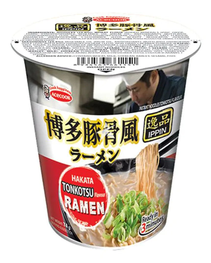 Hakata Tonkotsu Flavour - Instant Ramen Cup (73g) (ACECOOK IPPIN)