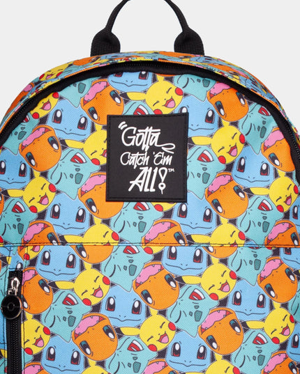 Pokemon - Kanto Starters All Over Print Backpack Bag (DIFUZED)