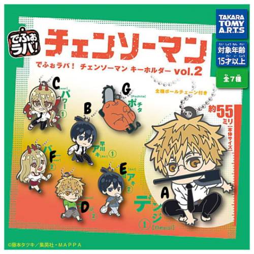 Chainsaw Man - Rubber Keychain 5cm (SELECT CHARACTER)