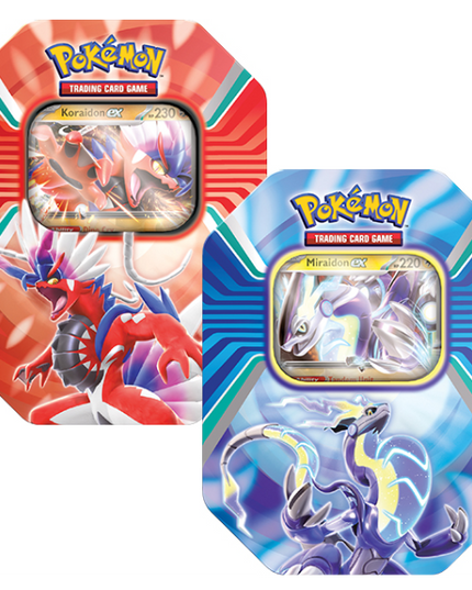 Pokemon TCG: Scarlet & Violet 2 Paldea Legends  - Koraidon EX/Miraidon EX Tin (SELECT OPTION)