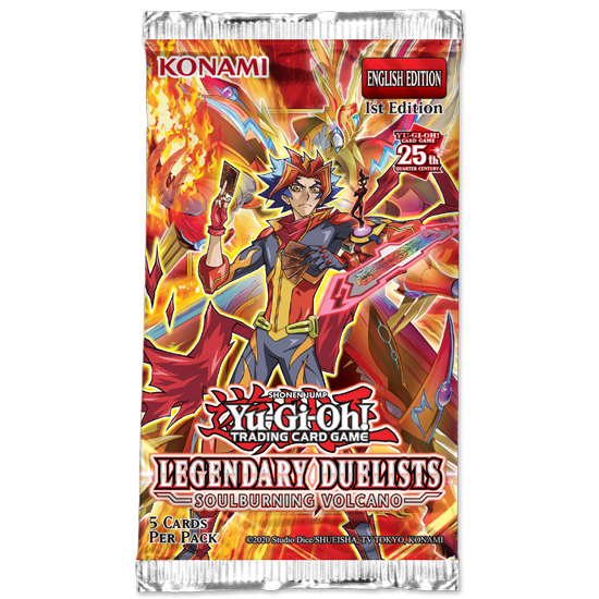 Yu-Gi-Oh! - Legendary Duelists - Soulburning Volcano Single Booster Pack (5 Cards)
