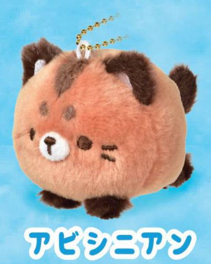 Manmaru Cat Petit Mascot Keychain 6.7cm (Select Character) (YELL JAPAN)