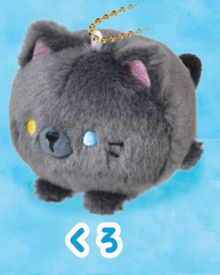 Manmaru Cat Petit Mascot Keychain 6.7cm (Select Character) (YELL JAPAN)