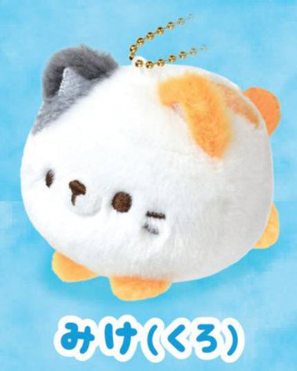 Manmaru Cat Petit Mascot Keychain 6.7cm (Select Character) (YELL JAPAN)