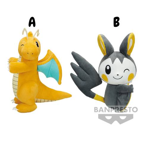 Pokemon - Dragonite & Emolga Plush 24cm (BANPRESTO)