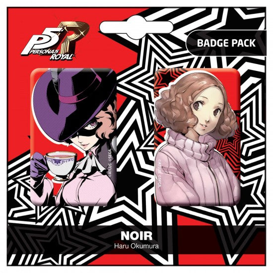 Persona 5 Royal - Noir / Haru Okumura Pin Badges (2-Pack) Set A (POP BUDDIES)