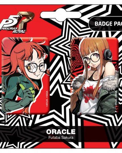 Persona 5 Royal - Oracle / Futaba Sakura Pin Badges (2-Pack) Set A (POP BUDDIES)