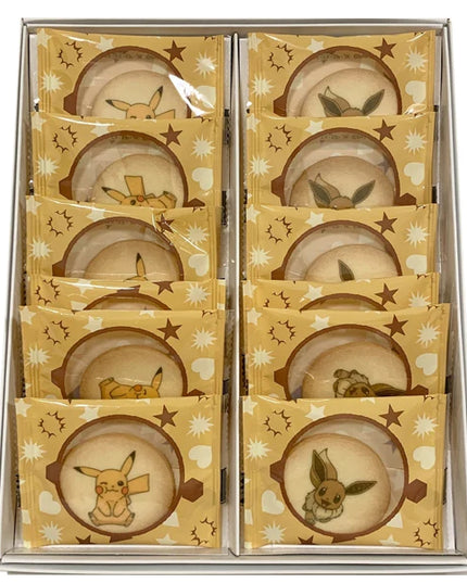Pokemon - Pikachu and Eevee Printed Butter Shortbread Biscuits Gift Box