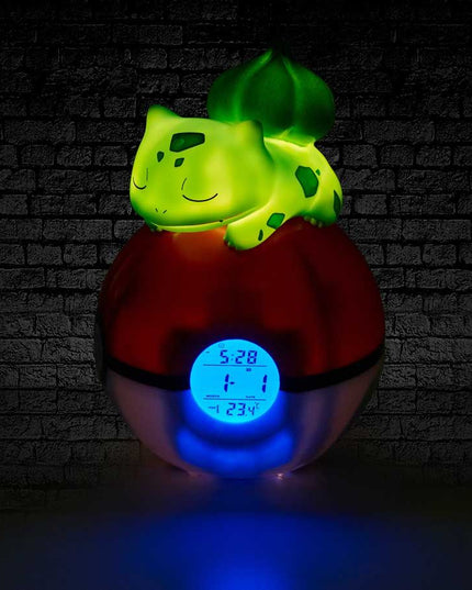 CLEARANCE - Pokemon - Bulbasaur Light-Up FM Alarm Clock (NEMESIS)