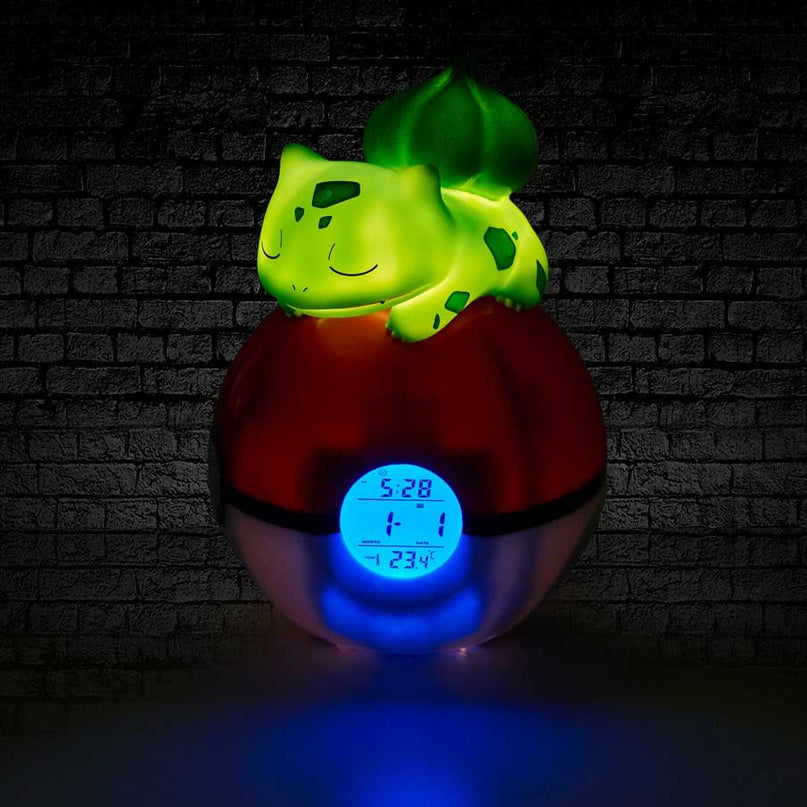 CLEARANCE - Pokemon - Bulbasaur Light-Up FM Alarm Clock (NEMESIS)