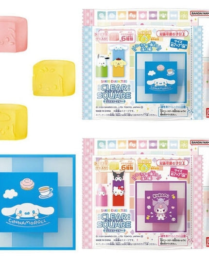 Sanrio Characters CLEARSQUARE Gummi & Coaster (Lemonade Flavour) (BANDAI) PAST BBE END AUG 25