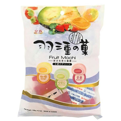Royal Family - Fruit Mochi Pack (Orange, Strawberry, Melon) 120g