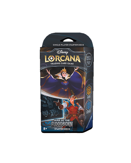 Disney Lorcana Trading Card Game - Starter Deck Rise Of Floodborne (Amber and Sapphire)