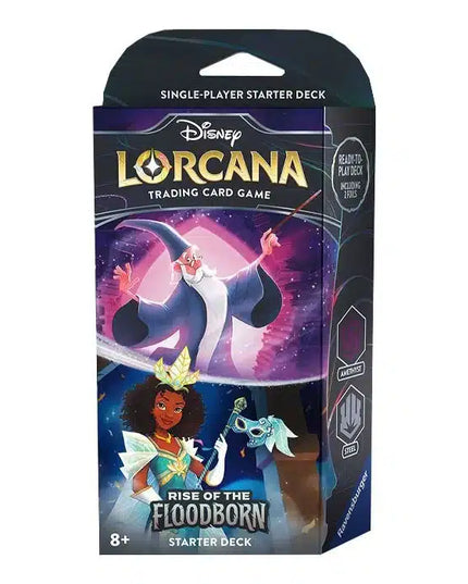 Disney Lorcana Trading Card Game - Starter Deck Rise Of Floodborne (Amethyst and Steel)