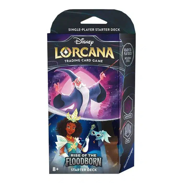 Disney Lorcana Trading Card Game - Starter Deck Rise Of Floodborne (Amethyst and Steel)