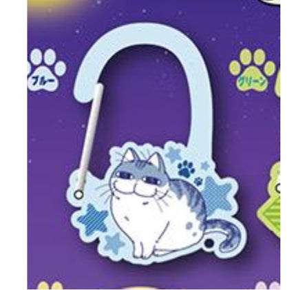 Nights with a Cat - Neko Acrylic Carabiner Clips (PEANUTS CLUB)