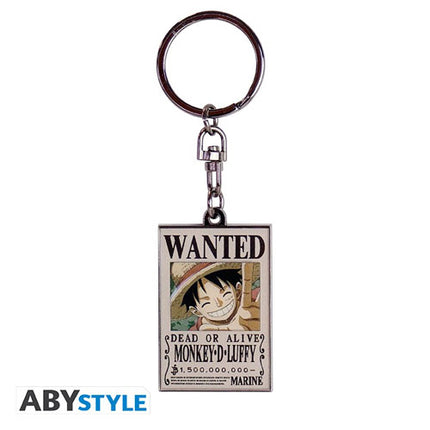 One Piece - Wanted Luffy Metal Keychain (ABYSTYLE)