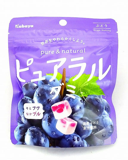 CLEARANCE Pure Ral Gummi Grape Flavor 58g (Kabaya Japan)