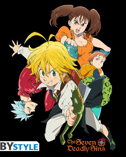 The Seven Deadly Sins - T-shirt "Groupe" Man SS Black (ABYSTYLE ABYTEX450)