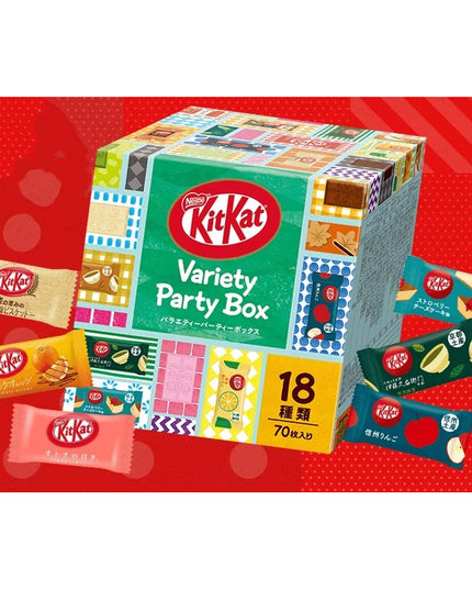 KitKat Mini Party Box - 70 pieces / 18 Flavours (NESTLE)
