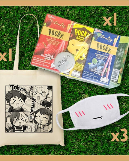 TokyoToys Pocky Pack "Coco's MEGAMIX" (Pocky Pack + x3 Face Mask + Tote)