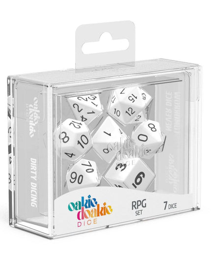 Oakie Doakie Dice RPG Set Solid - White (7)