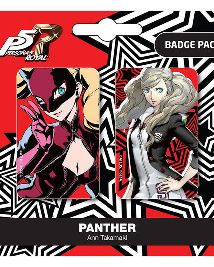 Persona 5 Royal - Panther Pin Badges (2-Pack) Set A (POP BUDDIES)