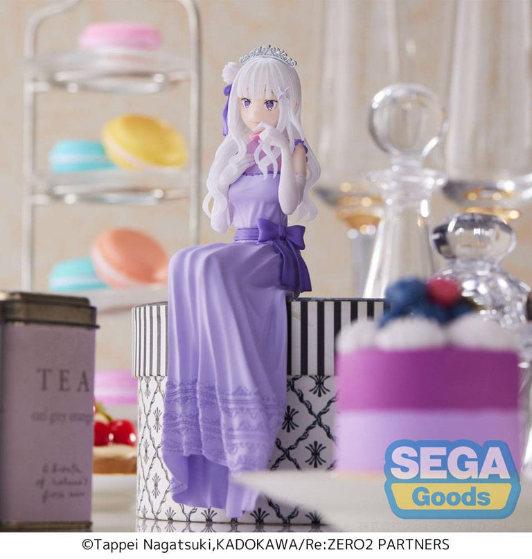 Re:Zero - Starting Life in Another World: Lost in Memories PM Perching PVC Statue Emilia (Dressed-Up Party) 14cm (SEGA)