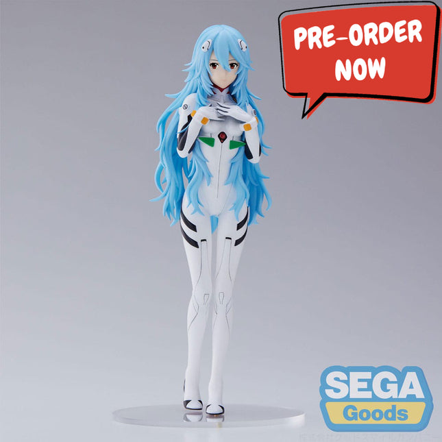 Evangelion: 3.0+1.0 Thrice Upon a Time - Rei Ayanami Long Hair Ver. SPM PVC Statue 21 cm (SEGA) PREORDER END MAY