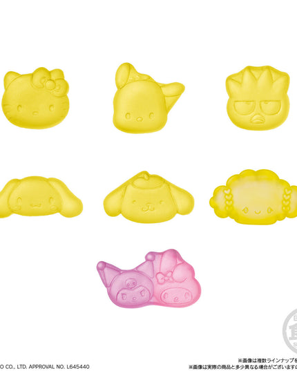 Sanrio Characters Puku Rubber Mascot & Gummies Vol 5 (Grape & Peach) (BANDAI)