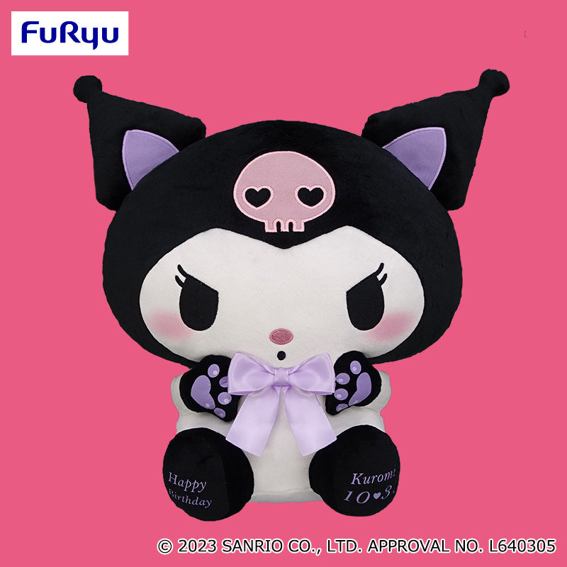 Sanrio - Kuromi Kuroneko - Black Cat Cosplay Birthday Super Big DX Plush 43cm (FURYU)