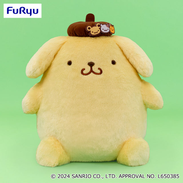 Sanrio - PomPom Purin Friend Hat Jumbo Plush 45cm (FURYU)