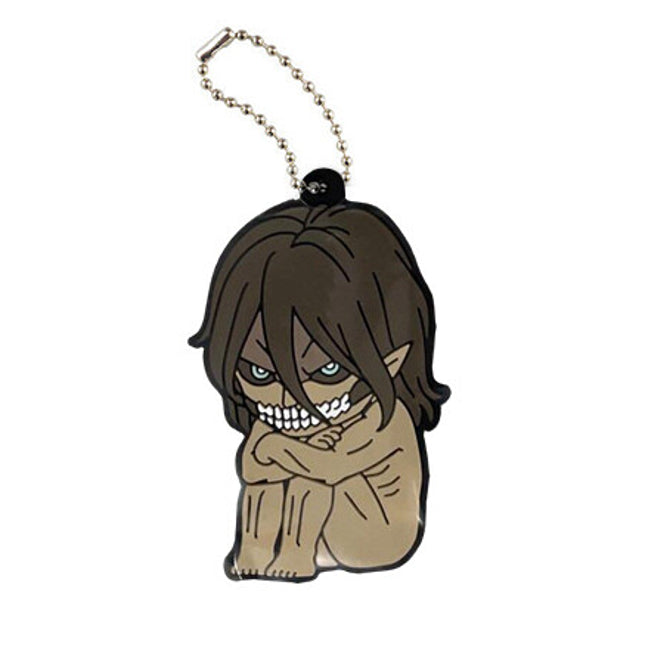 Attack on Titan: The Final Season - Machibouke Capsule Rubber Keychains (Select Character) (BANDAI)