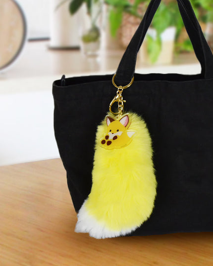 Amuse: Chokon to Kitsune Konpeito Yellow Fox Tail Charm 15cm (AMUSE)