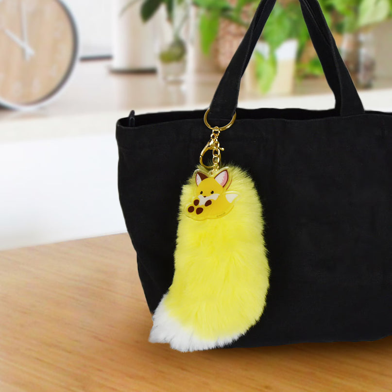 Amuse: Chokon to Kitsune Konpeito Yellow Fox Tail Charm 15cm (AMUSE)
