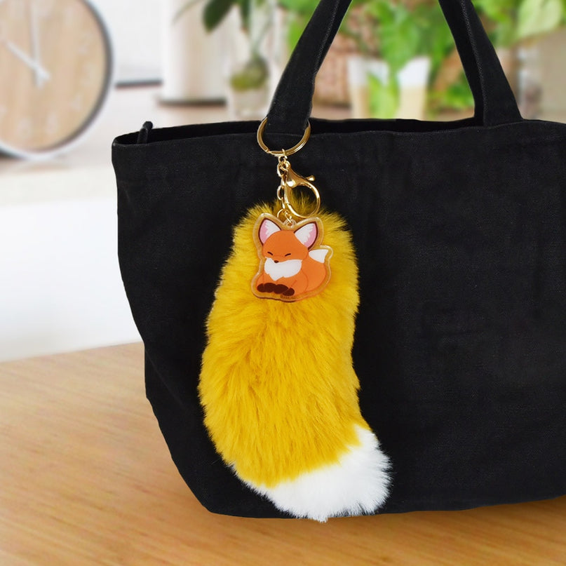 Amuse: Chokon to Kitsune Kinako Orange Fox Tail Charm 15cm (AMUSE)