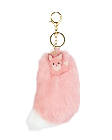 Amuse: Chokon to Kitsune Hinaarare Pink Fox Tail Charm 15cm (AMUSE)