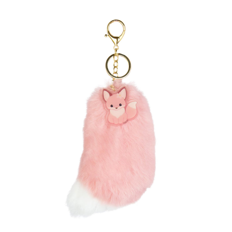 Amuse: Chokon to Kitsune Hinaarare Pink Fox Tail Charm 15cm (AMUSE)