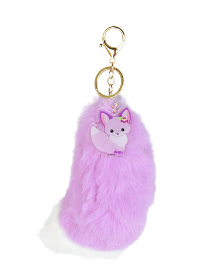 Amuse: Chokon to Kitsune Ayamemochi Purple Fox Tail Charm 15cm (AMUSE)