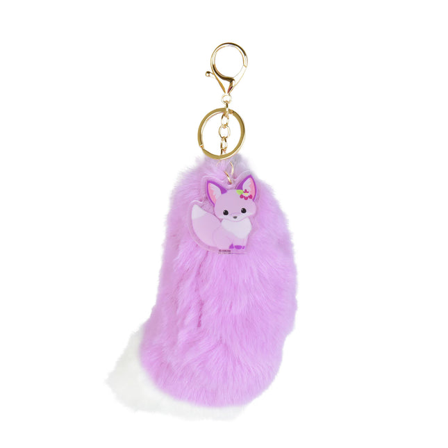 Amuse: Chokon to Kitsune Ayamemochi Purple Fox Tail Charm 15cm (AMUSE)