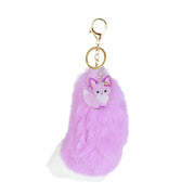 Amuse: Chokon to Kitsune Ayamemochi Purple Fox Tail Charm 15cm