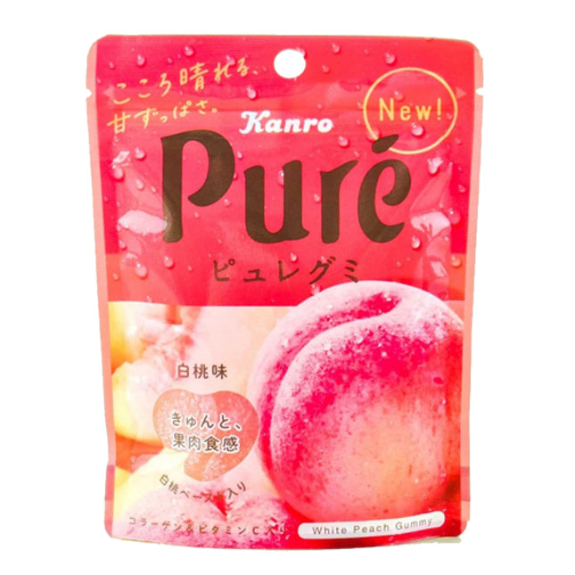 Pure Gummies - White Peach Flavour (Kanro Japan)