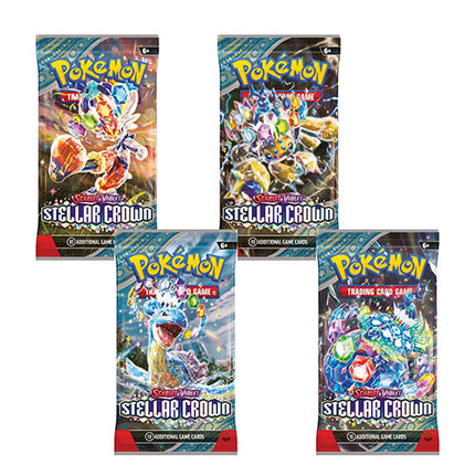 RELEASE 13th SEPTEMBER 2024: Pokemon TCG - Scarlet & Violet 7 Stellar Crown Booster Pack (10 Cards)